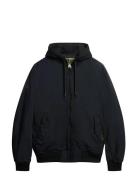 Military Hooded Ma1 Jacket Black Superdry