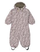 Polyester Baby Suit - Aop Floral Patterned Mikk-line