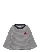 Ls T-Shirt W. Red Cowboy Hat Patterned Copenhagen Colors