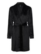 Robe Short Velours Quilt Black Hunkemöller