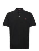 Pink Pony Stretch Mesh Polo Shirt Black Polo Ralph Lauren