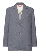 Carlotta Blazer Blurred Stripe Navy Naja Lauf