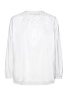 Patricia Blouse Fancy Poplin White Naja Lauf