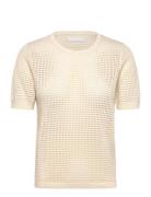 Claire Tshirt Fine Pointelle Cream Naja Lauf