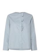 Natalia Blouse Shirt Baby Corduroy Blue Naja Lauf