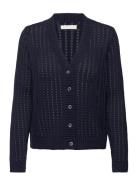 Rosie Cardigan Open Knit Navy Naja Lauf