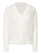 Rosie Cardigan Open Knit White Naja Lauf