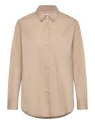 Agneta Shirt Fancy Poplin Beige Naja Lauf
