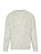 Flecked Wool Sweater Cream Mango