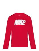 Nl-Dri-Fit L/S Top Red Nike