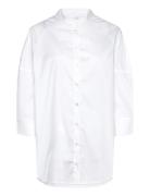 Celia Shirt Fancy Poplin White Naja Lauf