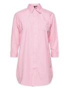 Lrl Heritage Ess. 3/4 Sl Sleepshirt Pink Lauren Ralph Lauren Homewear