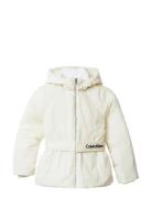 Classic Belted Jacket Cream Calvin Klein