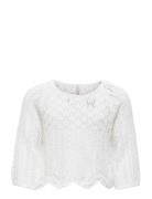 Kognola Life 3/4 Pullover Knt Noos White Kids Only