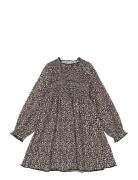 Tnstpetula L_S Pleat Dress Patterned The New
