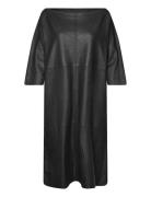 Oliviadep Leather Dress Black DEPECHE