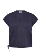 Dante6-Guizy Lurex Detailed Top Navy Dante6