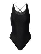 Monogram Mesh Bodysuit Black Calvin Klein
