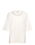 Crsillar Short Sleeve Pullover Cream Cream