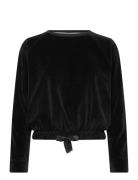 Velour_Sweatshirt Black BOSS