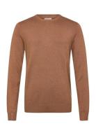 Ecovero L/S O-Neck Knit Brown Lindbergh