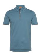 Mmgharvey Polo Ss Tee Blue Mos Mosh Gallery