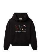Nyc Graphic Fleece Hoodie Black Calvin Klein