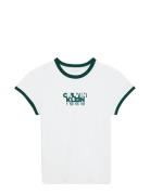 Ss 1968 Graphic Baby Tee White Calvin Klein Jeans