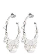 Focus Hoop Earrings Silver-Plated Silver Pilgrim