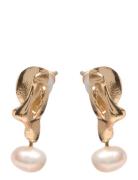 Starlight Pearl Earrings Gold-Plated Gold Pilgrim