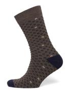 Pattern Bamboo Sock Brown Lindbergh