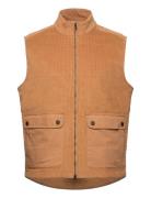 Organic Cotton Corduroy Vest Gots Beige Knowledge Cotton Apparel