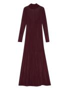 Maxi Mesh Dress Burgundy REMAIN Birger Christensen