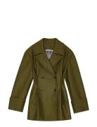 Peacoat With Pleats Green REMAIN Birger Christensen