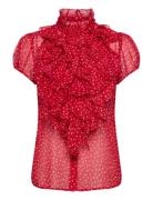 Liljasz Drea Ss Shirt Red Saint Tropez