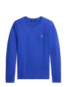 Long-Sleeve Jersey Crewneck Tee Blue Polo Ralph Lauren
