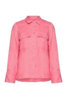 Cassidy Linen Shirt Pink Twist & Tango