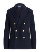 Double-Breasted Knit Blazer Navy Polo Ralph Lauren
