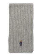Polo Bear Rib-Knit Scarf Grey Polo Ralph Lauren