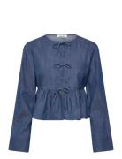 Slchamy Shirt Blouse Blue Soaked In Luxury