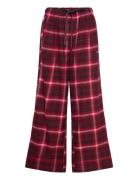 Flannel Check_Pants Red HUGO