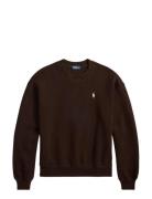 Fleece Crewneck Brown Polo Ralph Lauren