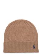 Cable-Knit Wool-Cashmere Beanie Beige Polo Ralph Lauren