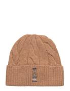 Polo Bear Cable Wool-Blend Beanie Beige Polo Ralph Lauren