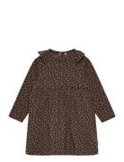 Dress Ls Aop Brown Minymo