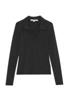 Jersey Polo Top Black REMAIN Birger Christensen