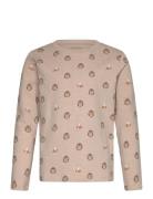 T-Shirt Ls Aop Beige Minymo