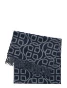 G Pattern Wool Scarf Navy GANT