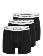 Onsfitz Solid Boxer 3Pack Noos Black ONLY & SONS