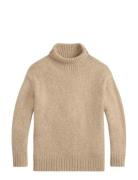 Wool-Cashmere Turtleneck Sweater Beige Polo Ralph Lauren